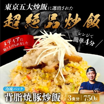 中華味一 背脂焼豚炒飯 3食パック(250g×3)