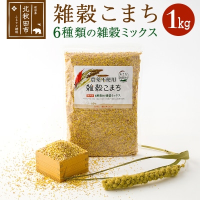 雑穀こまち 6種類の雑穀ミックス 1kg|kgrl-00004