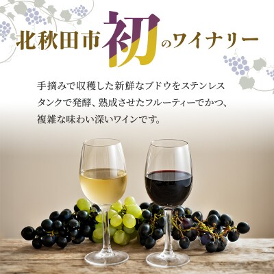 あきた野ワイナリー 日本ワイン 赤白2本セット (各750ml) |myyf-010201