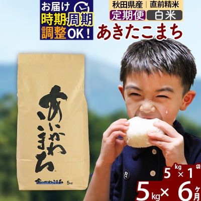 令和7年産《定期便6ヶ月》あきたこまち 5kg【白米】|foap-10306