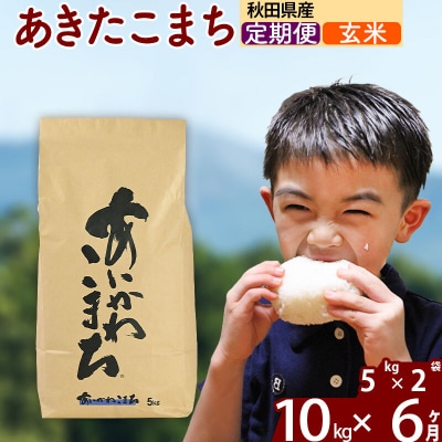 令和7年産《定期便6ヶ月》あきたこまち 10kg【玄米】|foap-20606