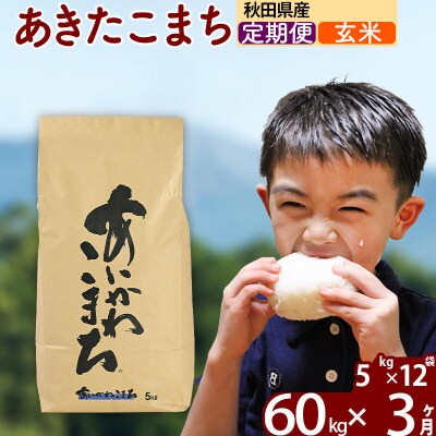 令和7年産《定期便3ヶ月》あきたこまち 60kg【玄米】|foap-21303