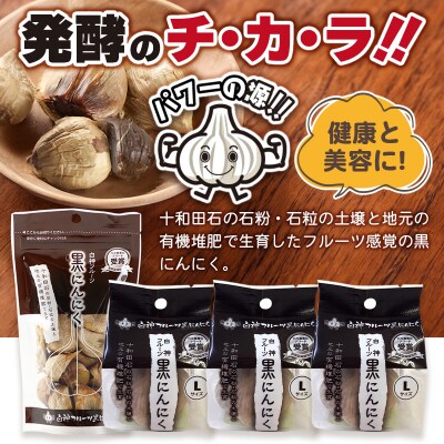 白神フルーツ黒にんにくセットA(L玉×3袋&バラ粒 100g×1袋)|skfs-00001