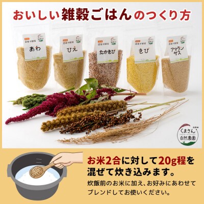 雑穀 5穀セット(計1kg)秋田県 北秋田市産|kgrl-00017