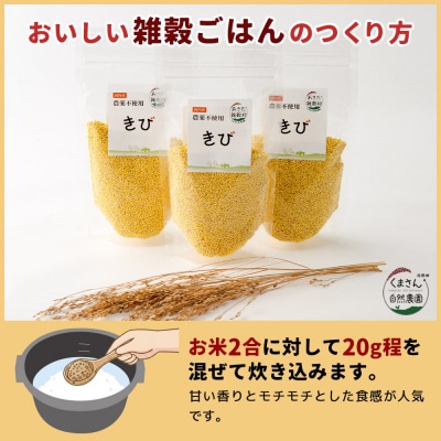 雑穀 きび 計600g(200g×3袋)秋田県 北秋田市産|kgrl-00019