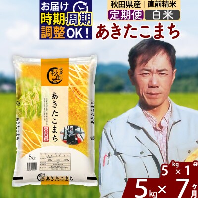 令和7年産《定期便7ヶ月》あきたこまち 5kg【白米】|msrf-10307