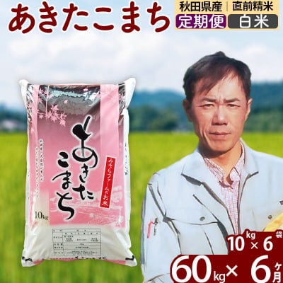 令和7年産《定期便6ヶ月》秋田県産あきたこまち60kg【白米】|msrf-11306