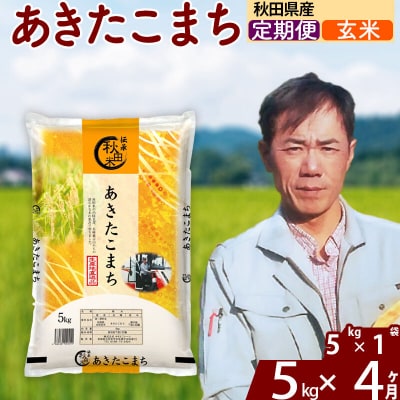 令和7年産《定期便4ヶ月》あきたこまち 5kg【玄米】|msrf-20304
