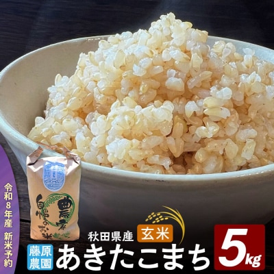 米【令和8年産 新米予約】秋田県北秋田市産 あきたこまち 玄米5kg|fjne-020501