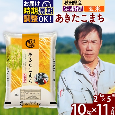 令和7年産《定期便11ヶ月》秋田県産 あきたこまち 10kg【玄米】|msrf-22811