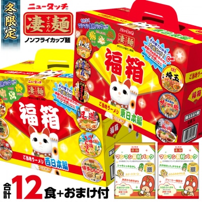【数量限定】 凄麺 冬季限定 福箱 12食セット ノンフライカップ麺 ヤマダイ カップ麺