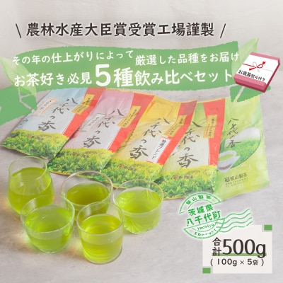 < お歳暮 熨斗付き >お茶飲みくらべ 八千代の香 きらり31 緑茶 500g [AE022ya]