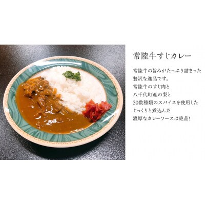 【茨城県共通返礼品】やわらか 常陸牛 すじ煮込みとすじカレー セット 各3パック [AU111ya]