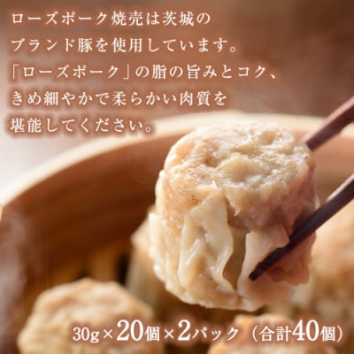 【国産素材】ローズポーク焼売 40個 & ジューシー白菜餃子 50個セット 冷凍 [BN003ya]