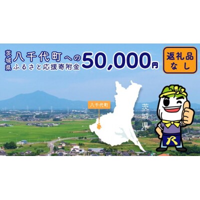 【 返礼品なし 】茨城県 八千代町 ふるさと応援寄付金 ( 50,000円 ) [ZZ005ya]