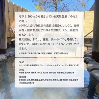 八千代グリーンビレッジ「やちよの湯 憩遊館」温泉 入浴 回数券(20枚 [AN015ya]