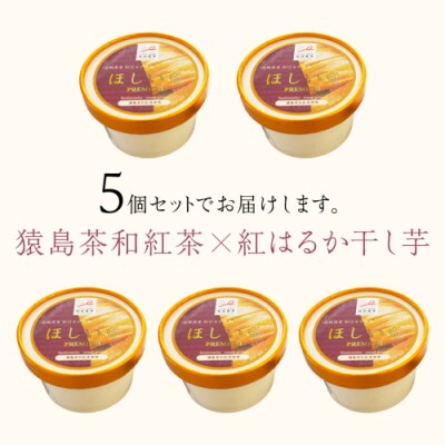 猿島茶 プレミアム 干し芋アイス セット 5個 セット さしま茶 干し芋 [AF135ya]