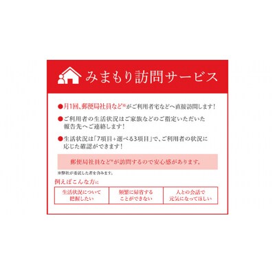 郵便局のみまもり訪問サービス(6か月) [BR002ya]