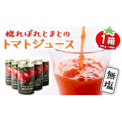 惚れぼれとまとの トマトジュース ( 無塩 ) 1箱 30本入 完熟トマト [AA010ya]