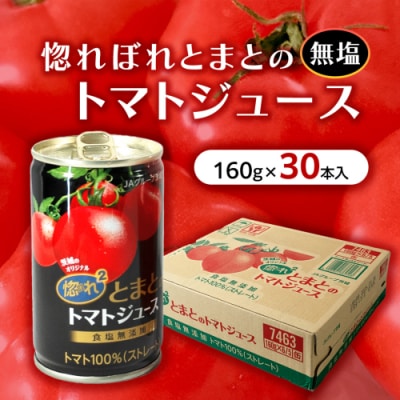 惚れぼれとまとの トマトジュース ( 無塩 ) 1箱 30本入 完熟トマト [AA010ya]
