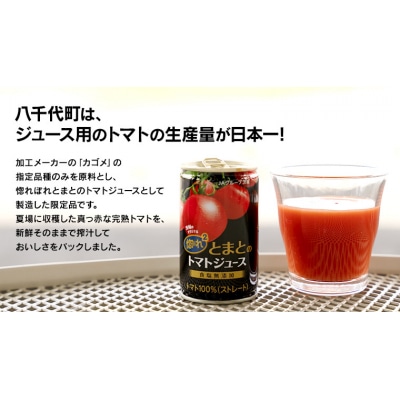 惚れぼれとまとの トマトジュース ( 無塩 ) 1箱 30本入 完熟トマト [AA010ya]