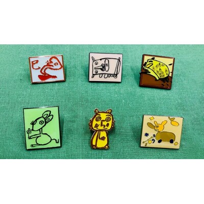 < ギフト > あじさいオリジナルピンバッチセット アクセサリー 飾り [AP008ya]