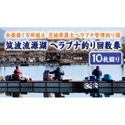 筑波流源湖 ヘラブナ釣り回数券(10枚綴り) [AZ001ya]