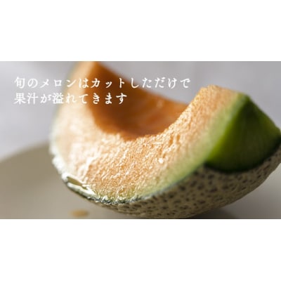 【6月上旬以降発送】筑波レッドメロン 1箱 3玉～4玉 入り(約5kg～6kg)[BU002ya]