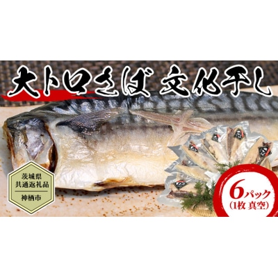 【茨城県共通返礼品/神栖市】 大トロ さば文化干し (1枚 真空 × 6パック  [CJ001ya]