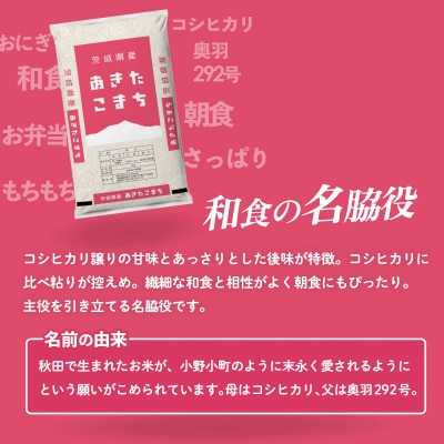 令和7年産 茨城県産 お米 あきたこまち 精米 20kg (5kg×4袋)