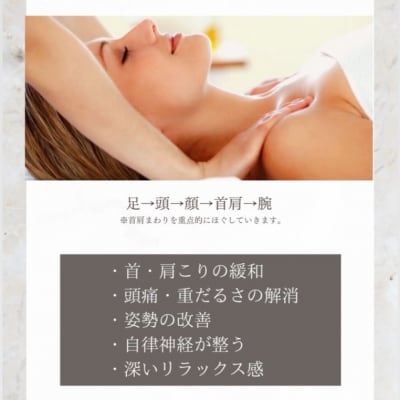 Reset Lounge 首肩集中ケア 70分 体験 利用券 チケット マッサージ