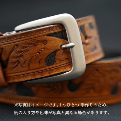 牛革ベルト(アンティーク・茶染め) [BE001ya-L]