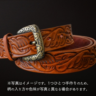 牛革ベルト アンティーク・茶染め  [BE022ya-L]