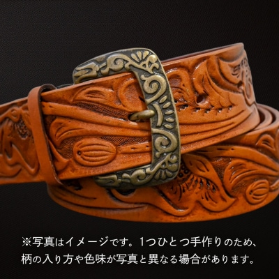 牛革ベルト アンティークタン染め [BE046ya-M]