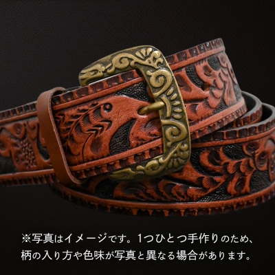 牛革ベルト アンティークコードバン [BE050ya-L]