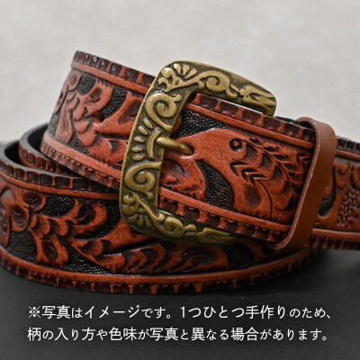 牛革ベルト アンティークコードバン [BE050ya-L]