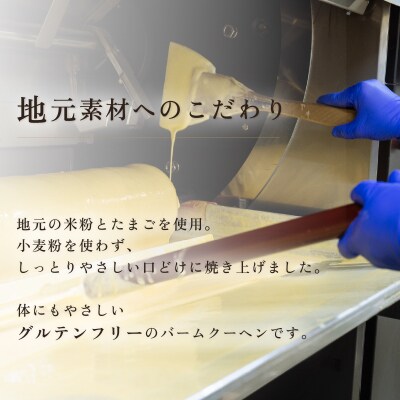手焼きバームクーヘン ハードバーム2個 グルテンフリー 米粉 茨城県八千代町産 卵・米粉使用 ギフト