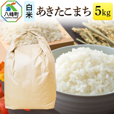 あきたこまち 八峰町産 5kg【白米】令和6年産|16_hpn-010501