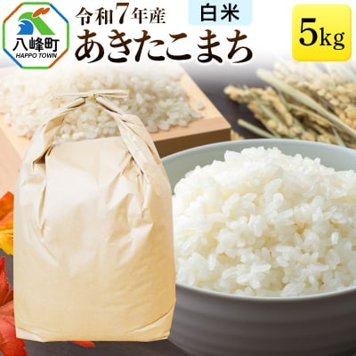 あきたこまち 八峰町産 5kg【白米】令和7年産|16_hpn-010501