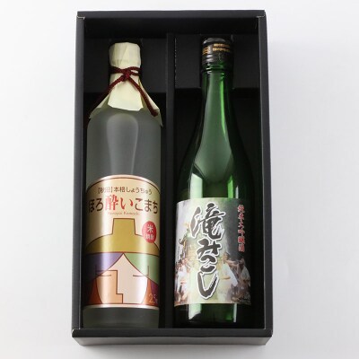 純米大吟醸「滝みこし」&米焼酎「ほろ酔いこまち」セット 各720ml|16_ksy-074101