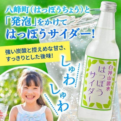 サイダー 白神山麓水使用 はっぽうサイダー 330ml×12本入り|16_orh-011201