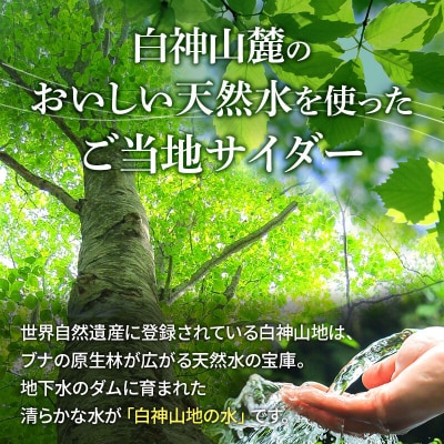 サイダー 白神山麓水使用 はっぽうサイダー 330ml×12本入り|16_orh-011201