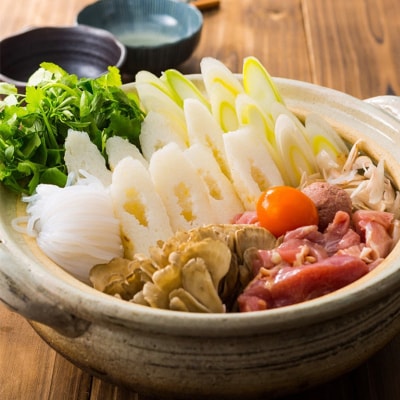 焼きだまこ&比内地鶏きりたんぽ鍋(具材10種) 5～6人前 鍋セット|16_mks-070501