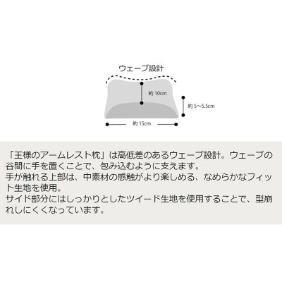 王様のアームレスト枕セット(ブラック)キーボード&マウス用|16_mkr-10d101