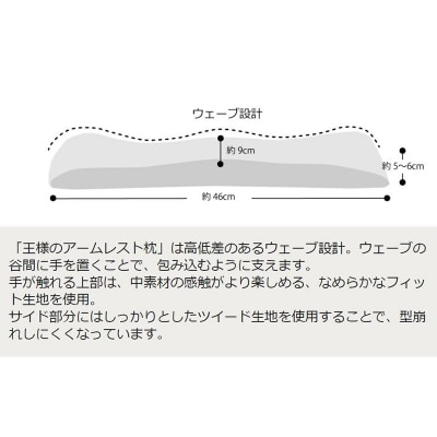 王様のアームレスト枕セット(ブラック)キーボード&マウス用|16_mkr-10d101