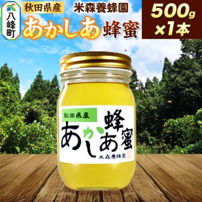 秋田県産はちみつ あかしあ 500g×1本|16_ynm-010101