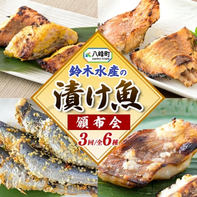 【頒布会3回】「漬け魚」全6種 寒こうじ漬、みりん漬、西京漬等|16_szk-340603