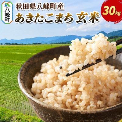 米 あきたこまち【玄米】30kg 令和7年産 秋田県 八峰町産|16_msf-023001