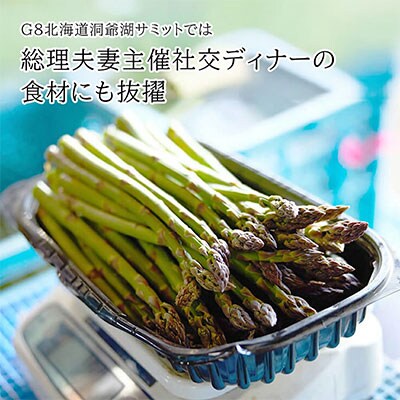 令和7年産!北海道美瑛町のアスパラ 本山農場のラスノーブル(グリーンアスパラ)M～2L 2kg