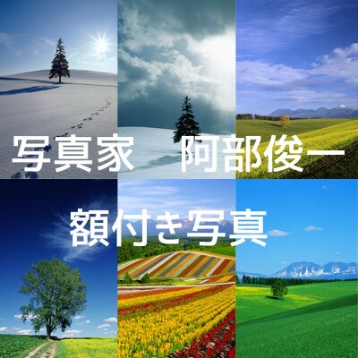 写真家　阿部俊一　額付き写真 [036-35]